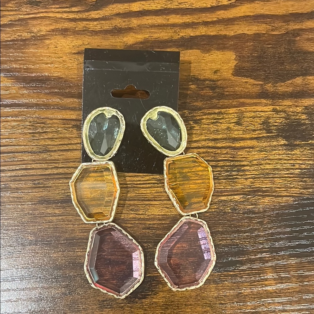 Elegant Multicolor Geometric Earrings